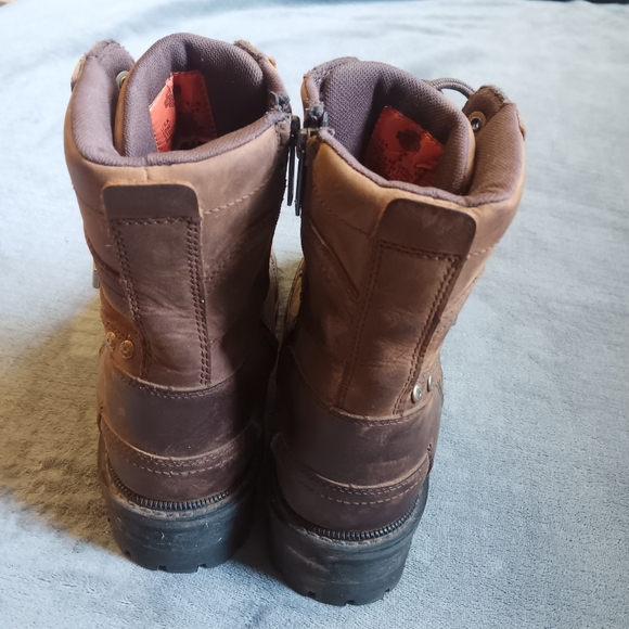 Harley Davidson Mens 10 M Rustic Brown Leather Riding Boots Rugged Motorcycle - Picture 7 of 13